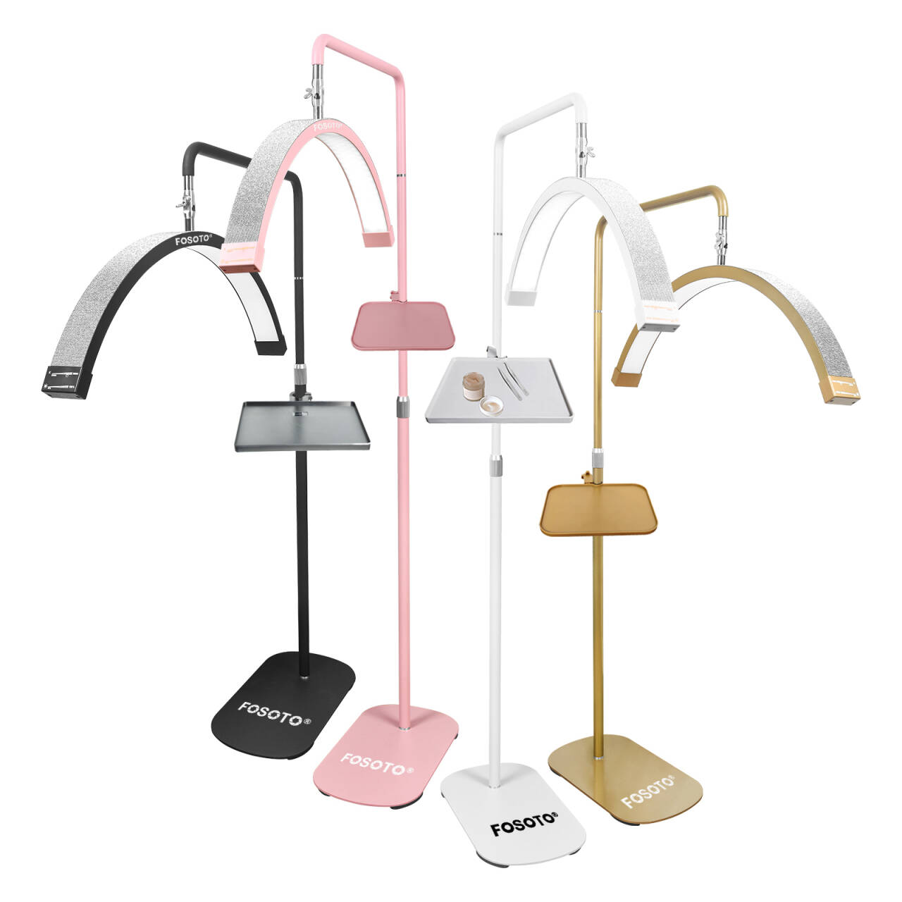 Photography Lighting Direction - Fosoto Multi-directional Ring Light Lamp Half