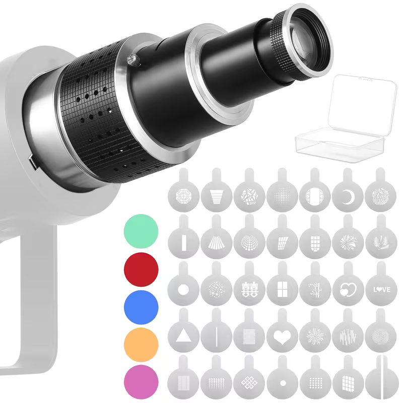 Photography Lighting Kit Neewer - Bowens Mount Projector Attachment,Spotlight Conical Optical