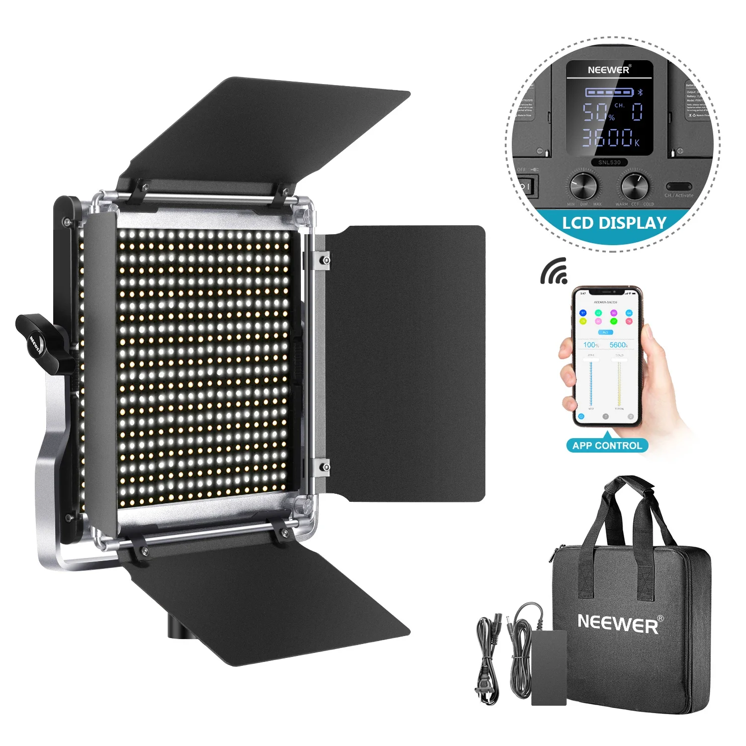 Neewer 528 LED Video Light, Di - Photography Lighting Kit Neewer ulasan dan harga