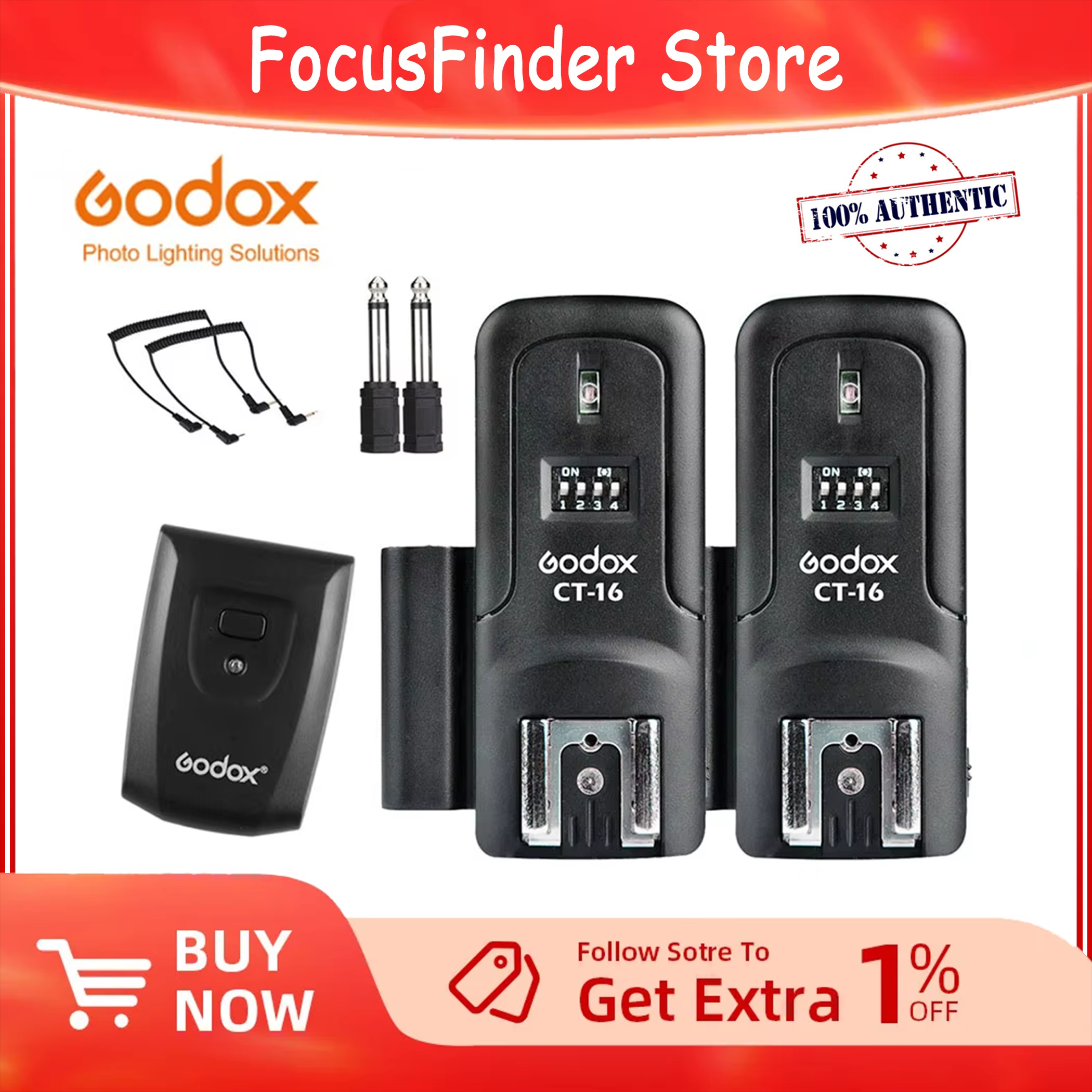 Godox CT-16 Flash Trigger 16 C - Trigger Receiver Set ulasan dan harga