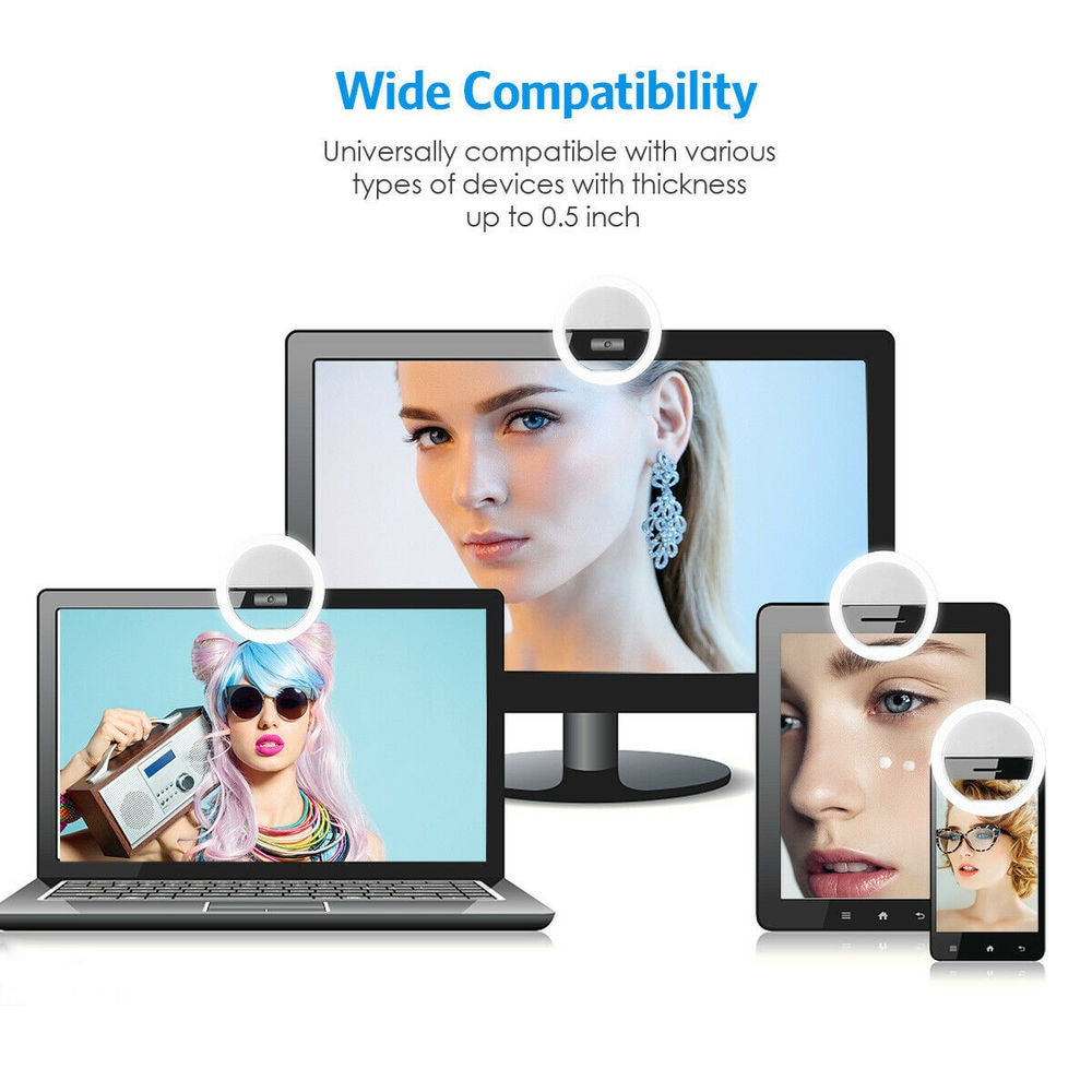 LED Selfie Fill Light USB Char - Photography Lighting Devices ulasan dan harga