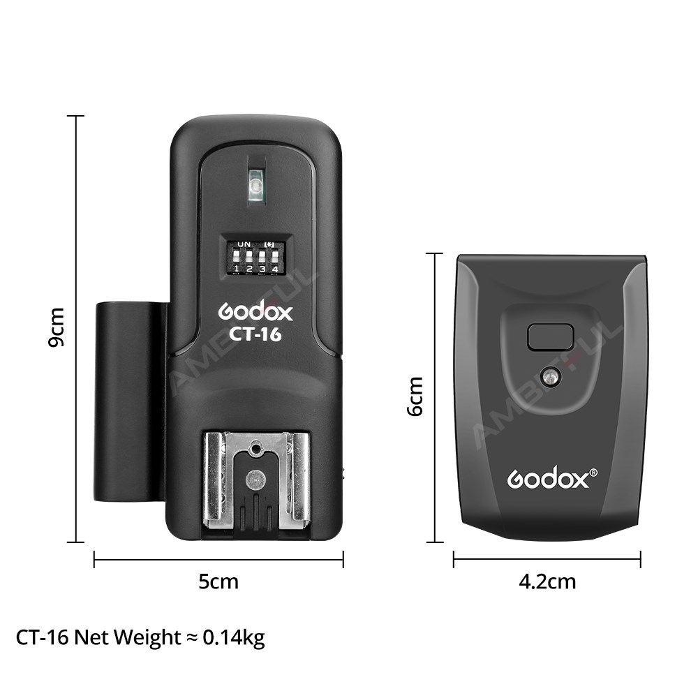 Godox CT-16 16 Channels Wirele - Trigger Receiver Set ulasan dan harga