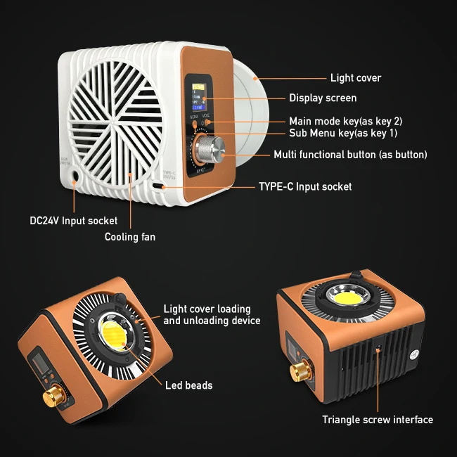 YIDOBLO ZE-150BI COB Video Lig - Photography Lighting App ulasan dan harga