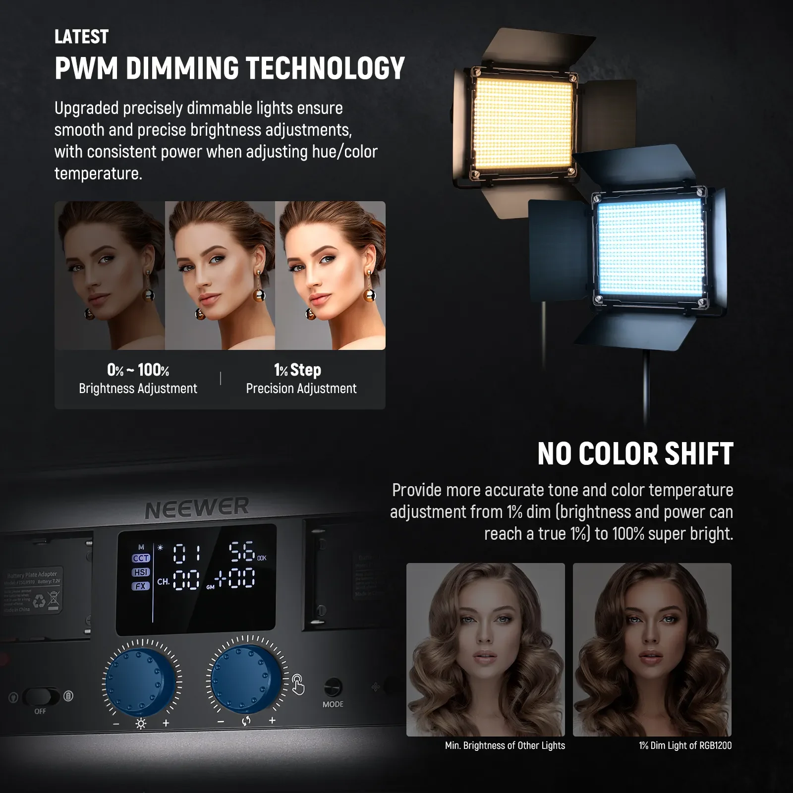 NEEWER 2 Pack RGB1200 LED Vide - Photography Lighting Kit Neewer ulasan dan harga