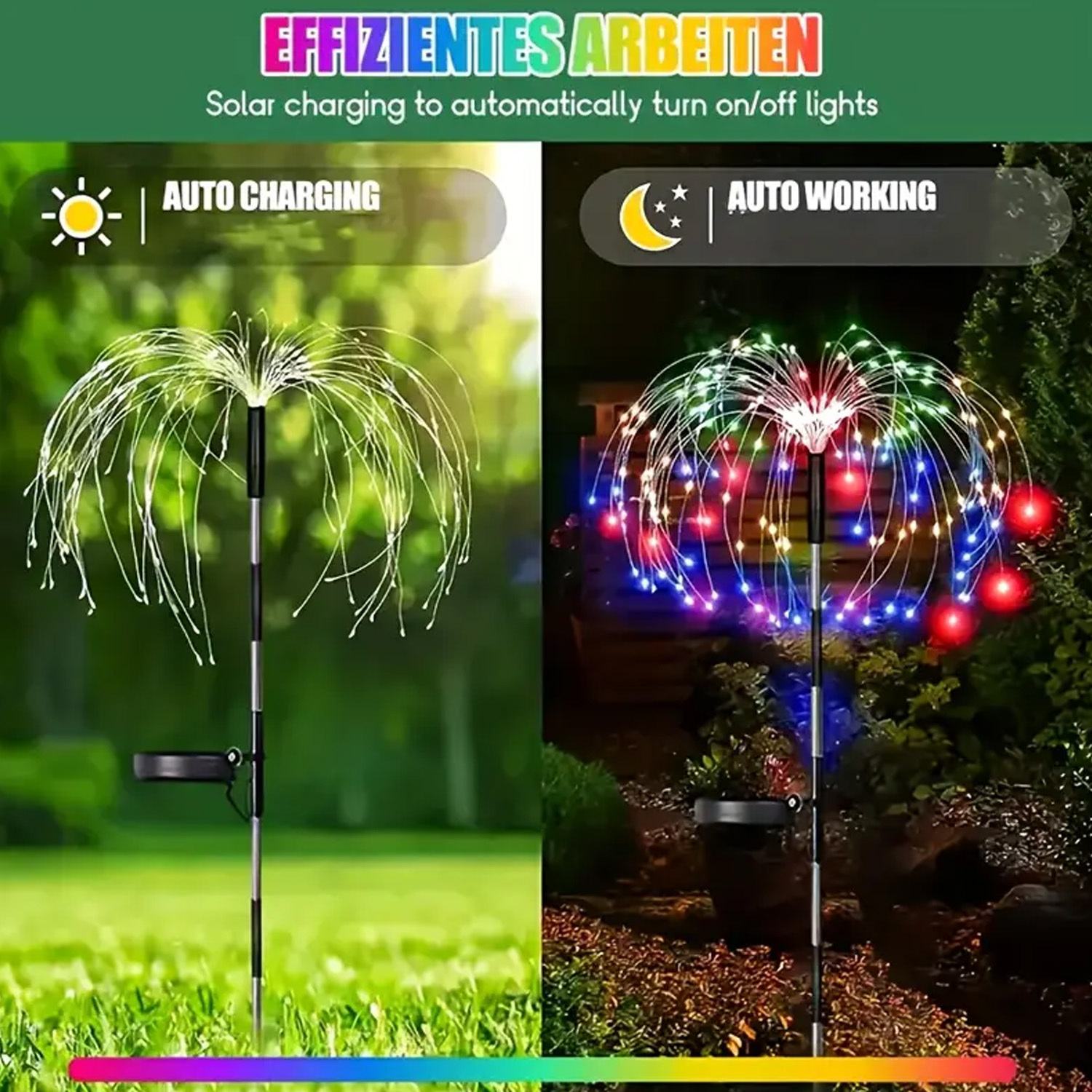 8-Mode Solar Firework Lights w - Photography Lighting For Outdoors ulasan dan harga