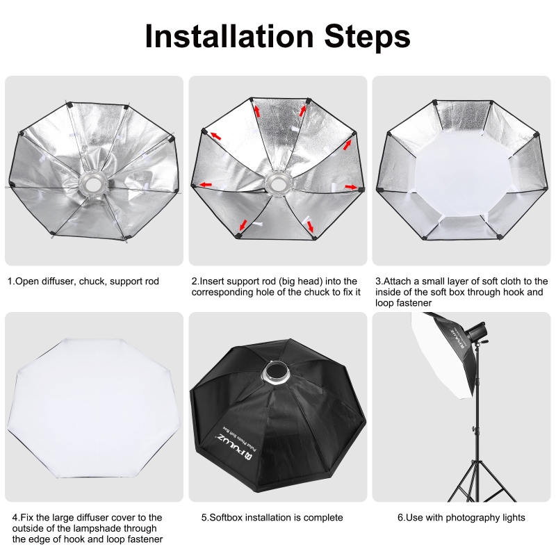 PULUZ 95cm Octagon Photography - Photography Lighting Box ulasan dan harga