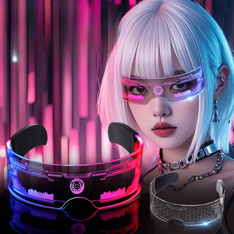 LED Glasses Cool Sci-Fi Light  - Photography Lighting Essentials ulasan dan harga