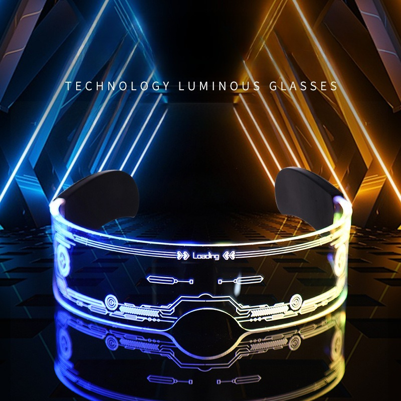 LED Glasses Cool Sci-Fi Light  - Photography Lighting Essentials ulasan dan harga