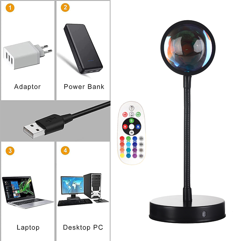Tuya Smart Sunset Lamp Night L - Photography Lighting App ulasan dan harga
