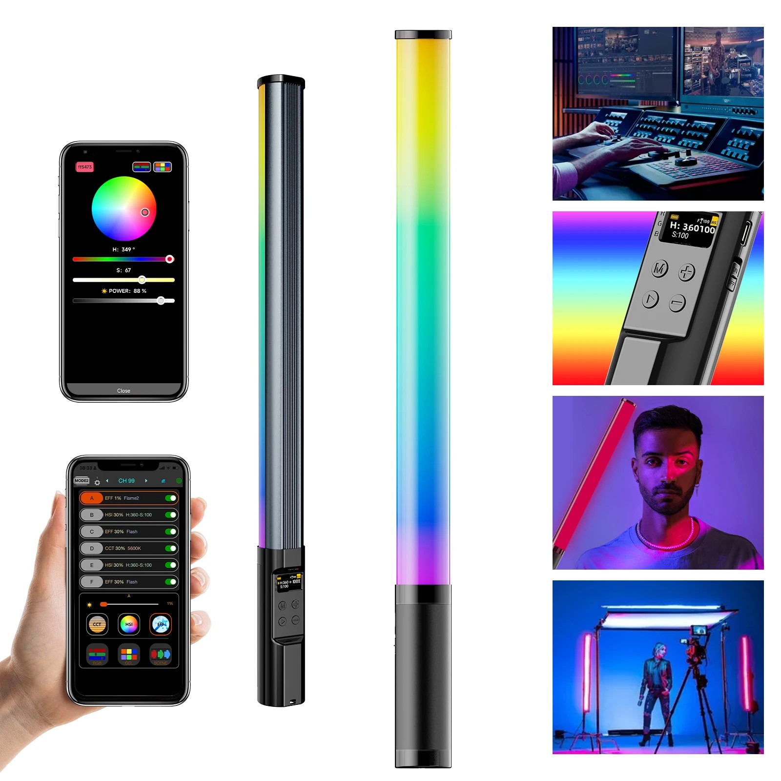 RGB Photography Light Wand Han - Photography Lighting App ulasan dan harga