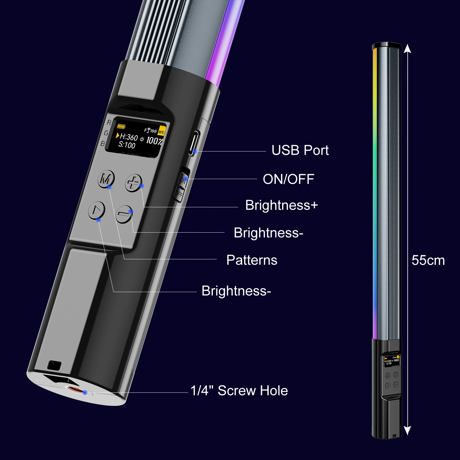RGB Photography Light Wand Han - Photography Lighting App ulasan dan harga