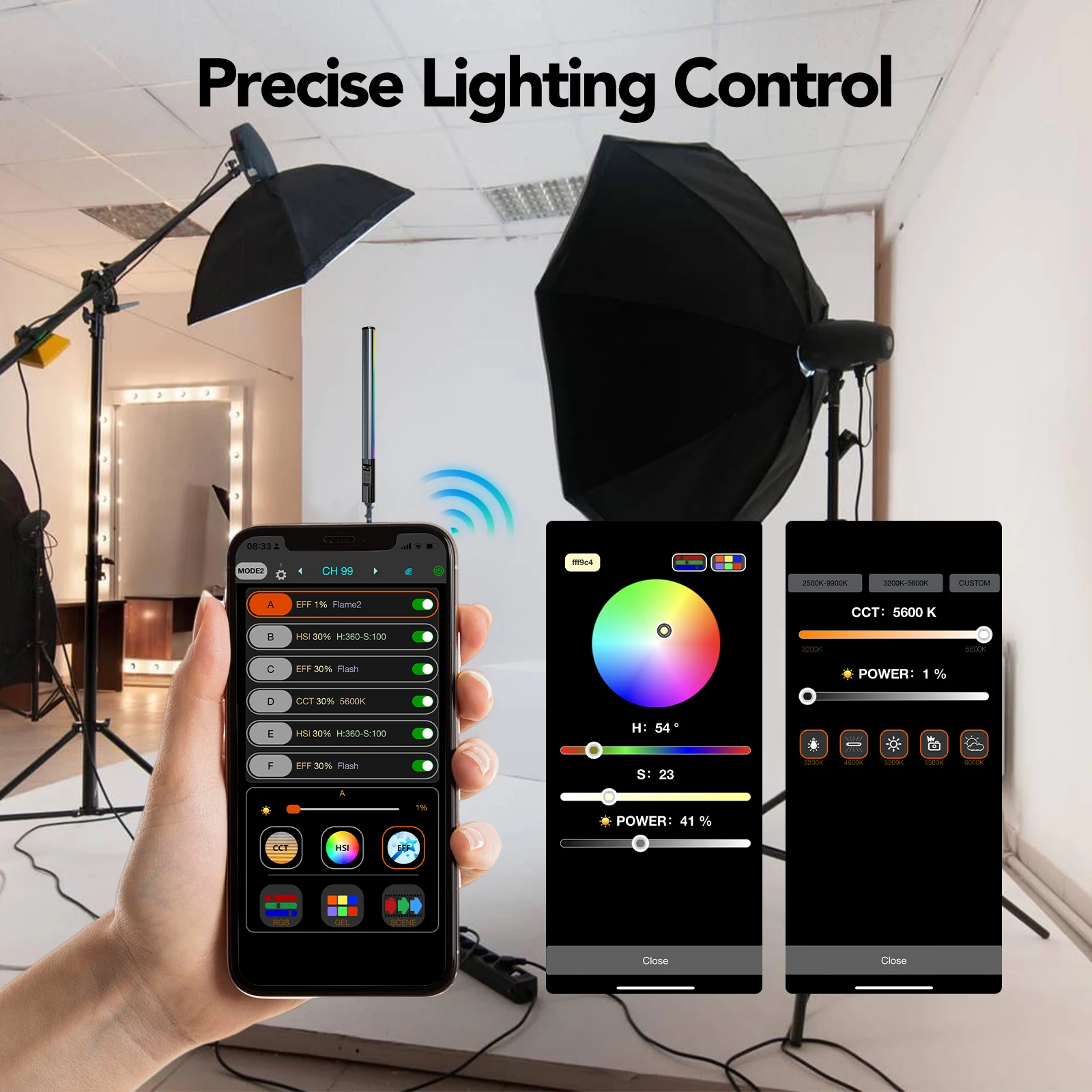 RGB Photography Light Wand Han - Photography Lighting App ulasan dan harga