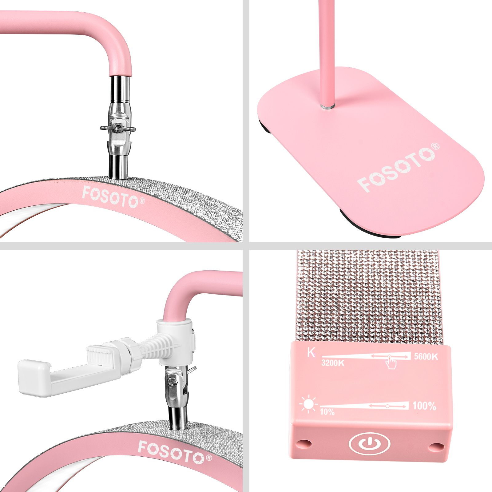 Fosoto Multi-directional Ring  - Photography Lighting Direction ulasan dan harga