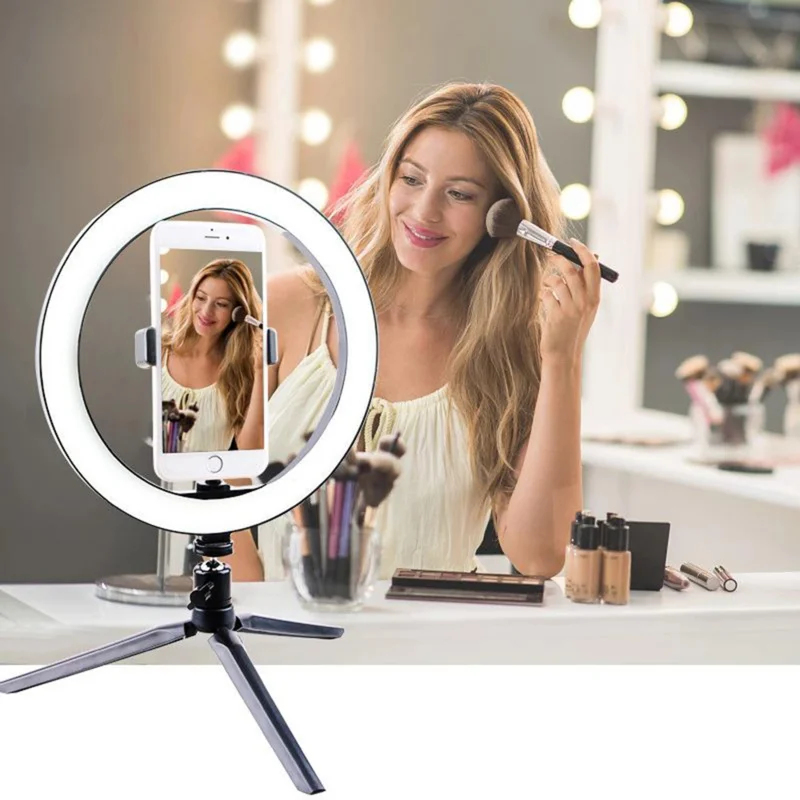 Dimmable26cm LED Ring Light Ki - Photography Lighting Box ulasan dan harga