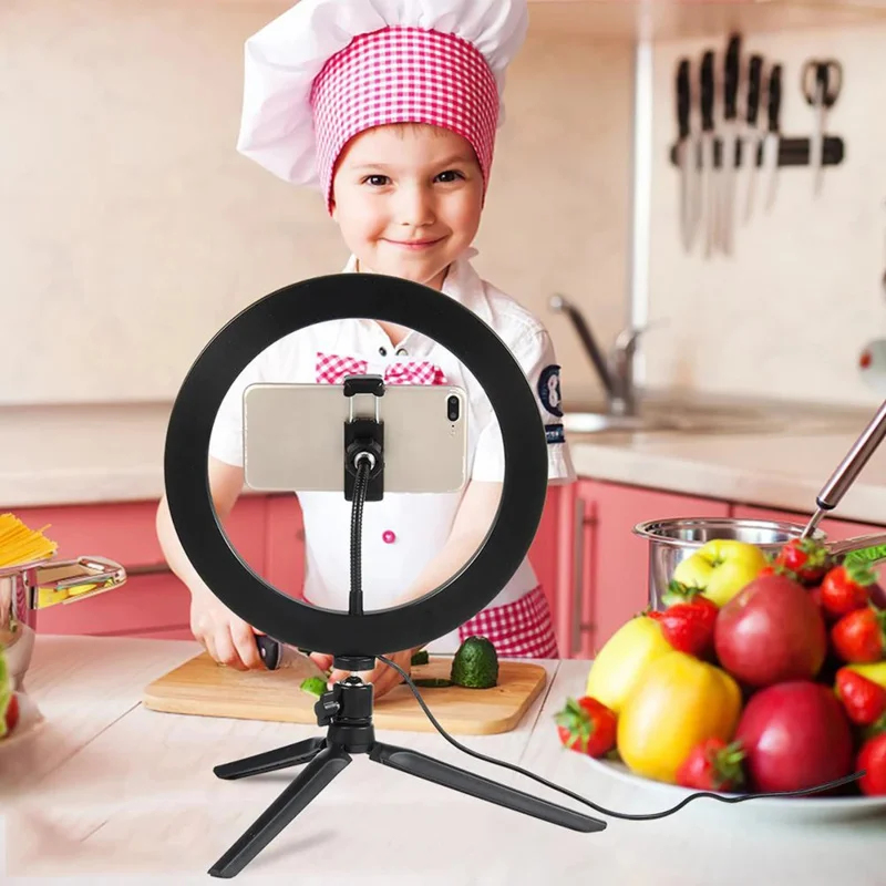 Dimmable26cm LED Ring Light Ki - Photography Lighting Box ulasan dan harga