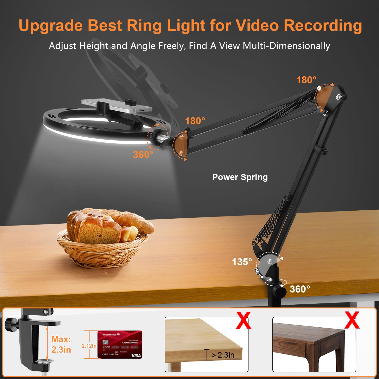 Nice Overhead Tripod With Ring - Photography Lighting Devices ulasan dan harga