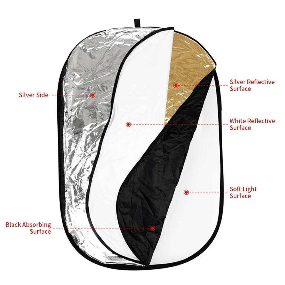 60/80/110CM 5-in-1 Collapsible - Photography Lighting For Outdoors ulasan dan harga