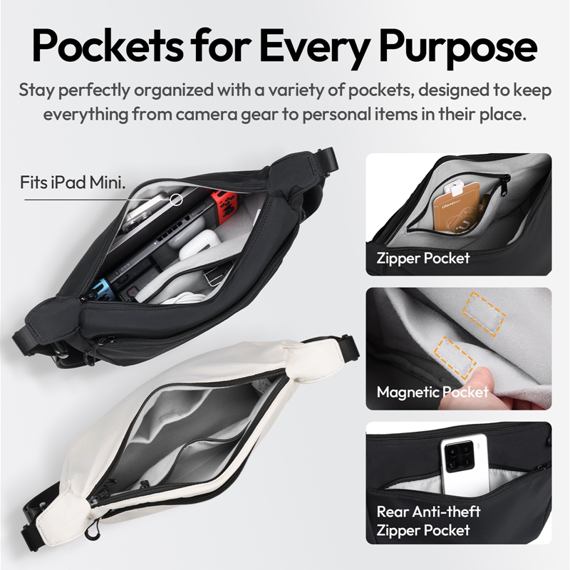 Ulanzi HMN1 Lunar Sling Bag Wh - Photography Lighting Devices ulasan dan harga
