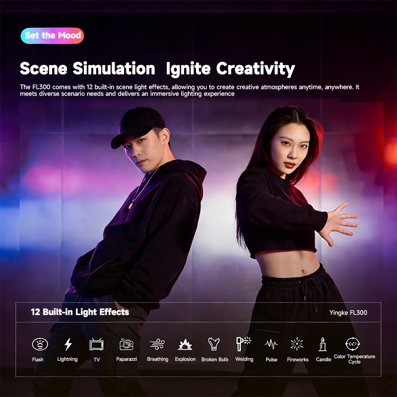 YSKE FL300 320W COB LED Video  - Photography Lighting App ulasan dan harga