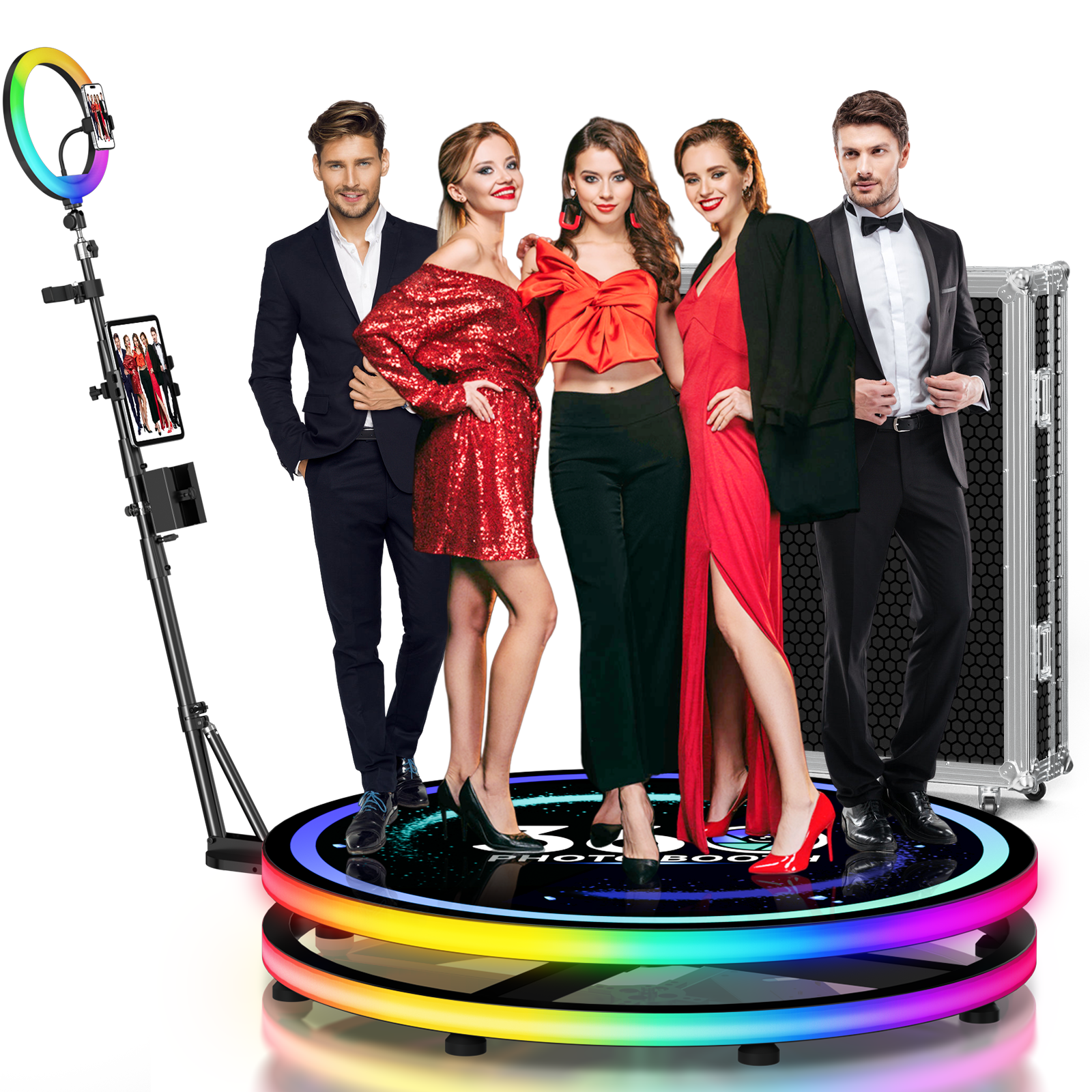 360 Rotating Photo Booth Ring  - Photography Lighting App ulasan dan harga