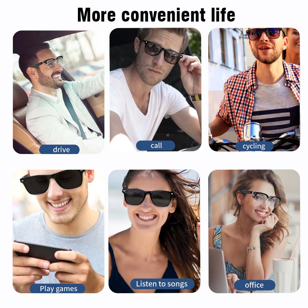 SENBONO E13 Smart Glasses:Blue - Photography Lighting Devices ulasan dan harga